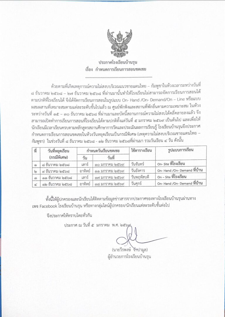 การจัดการเรียนการสอนชดเชย